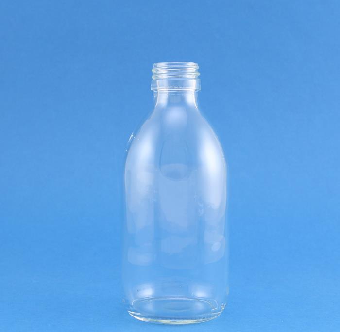 300ml Alpha Clear Glass Bottle 28mm Neck